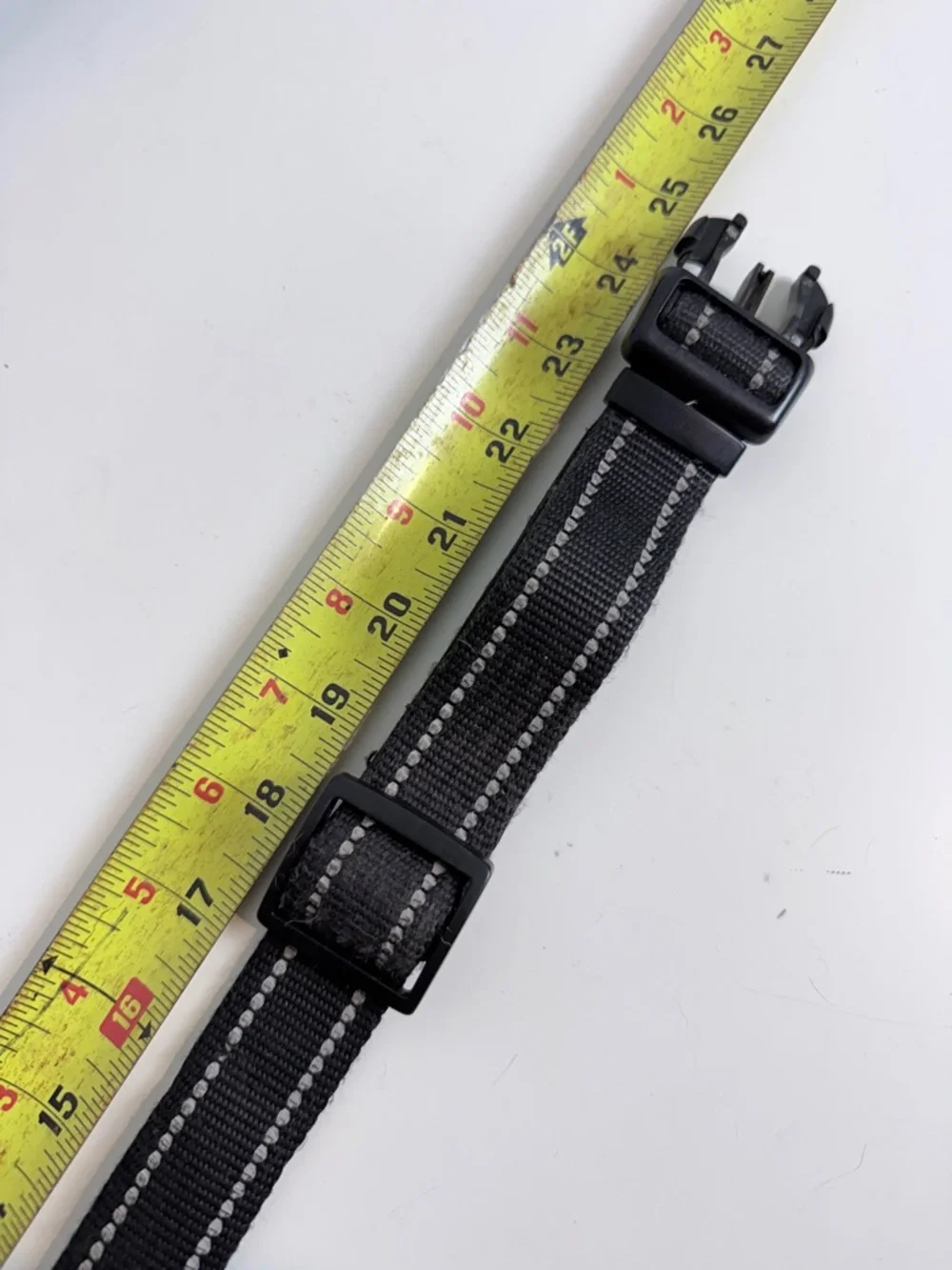 XL Black Neoprene Lined Dog Collar, Leash & AirTag Holder